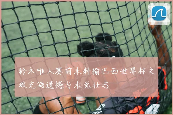 铃木唯人赛前未料输巴西世界杯之旅充满遗憾与未竟壮志